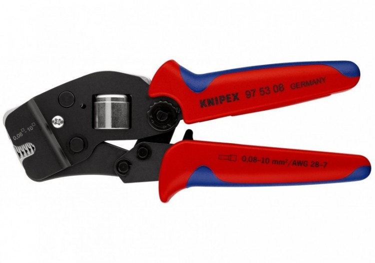 Pince à sertir automatique embouts de câble accès frontal 0,08 - 10mm2 - Knipex - 975308