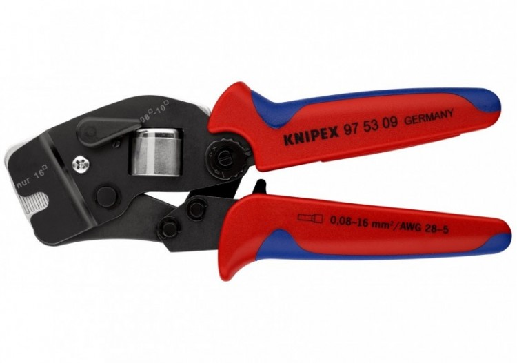 Pince à sertir automatique embouts de câble accès frontal 0,08 - 16mm2 - Knipex - 975309