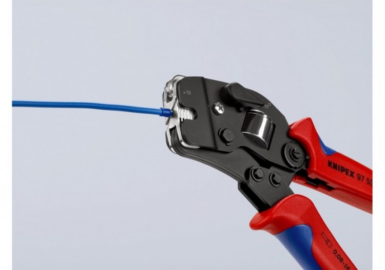 Pince à sertir automatique embouts de câble accès frontal 0,08 - 16mm2 - Knipex - 975309 2