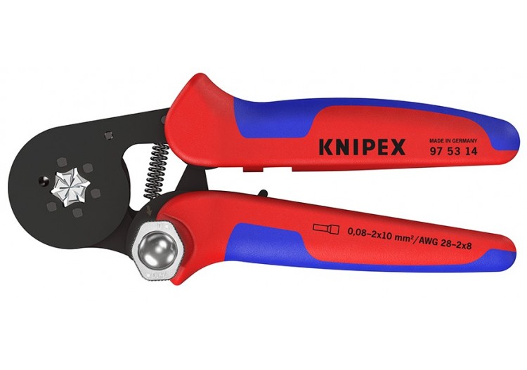 Pince à sertir automatique embouts de câble accès latéral 0,08 - 10mm2 - Knipex - 975314