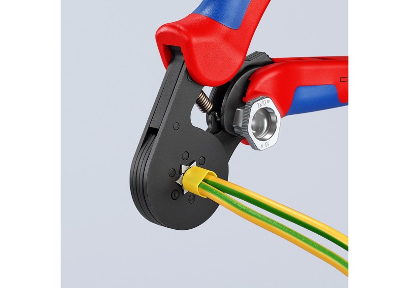 Pince à sertir automatique embouts de câble accès latéral 0,08 - 10mm2 - Knipex - 975314