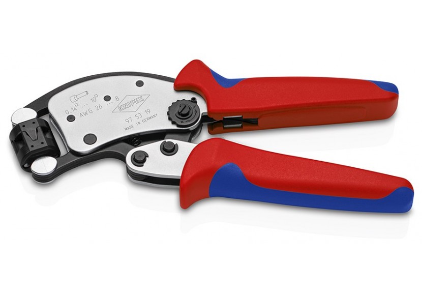 Pince à sertir les embouts automatique de 0,14 à 10mm2 à tête rotative - Knipex - 975319