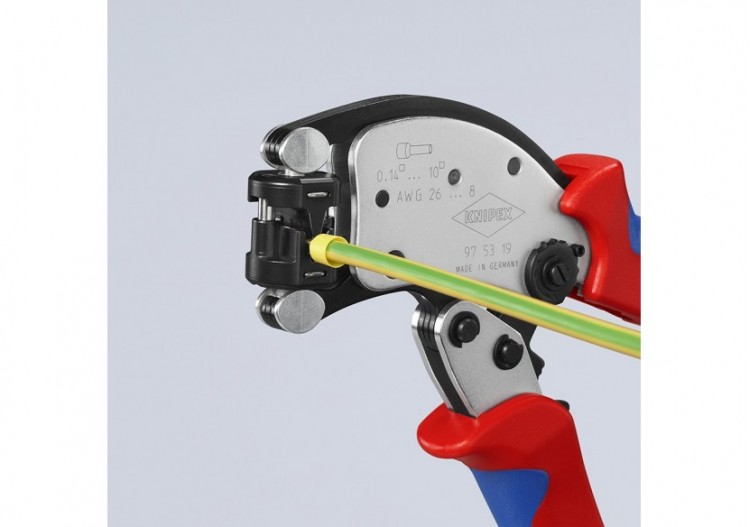 Pince à sertir les embouts automatique de 0,14 à 10mm2 à tête rotative - Knipex - 975319 2