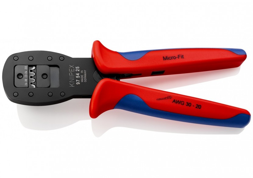 Pince à sertir pour Micro-Fit de Molex LLC sertissage parallèle 190mm - Knipex - 975425