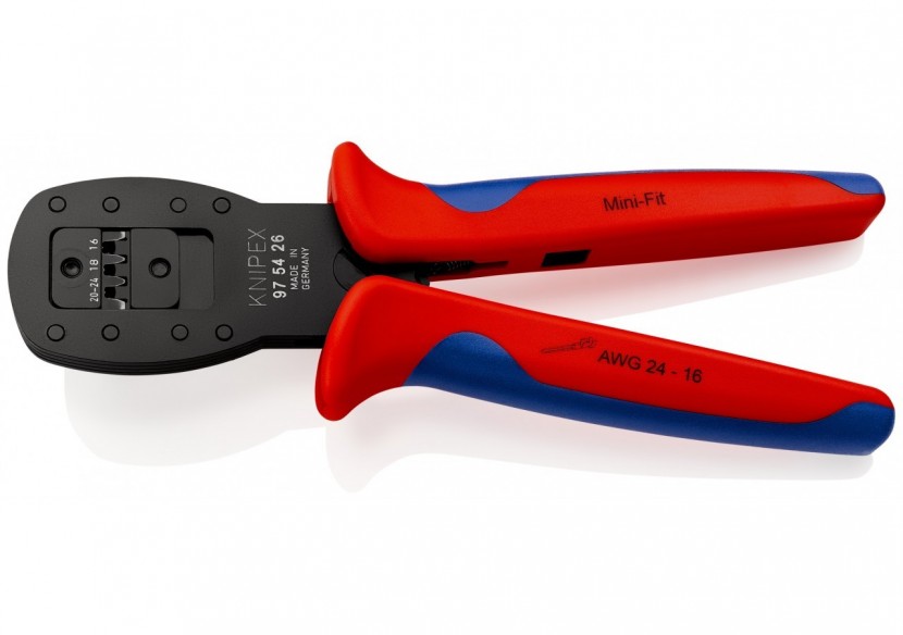 Pince à sertir pour Mini-Fit® de Molex LLC sertissage parallèle 190mm - Knipex - 975426
