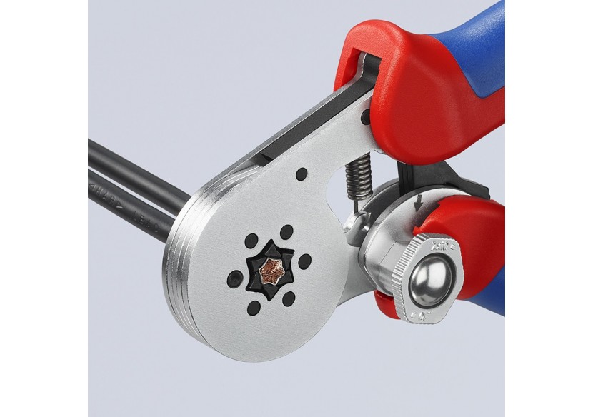 Pince à sertir automatique embouts de câble de 0,08 à 10mm2 - Chromée - Knipex - 975514