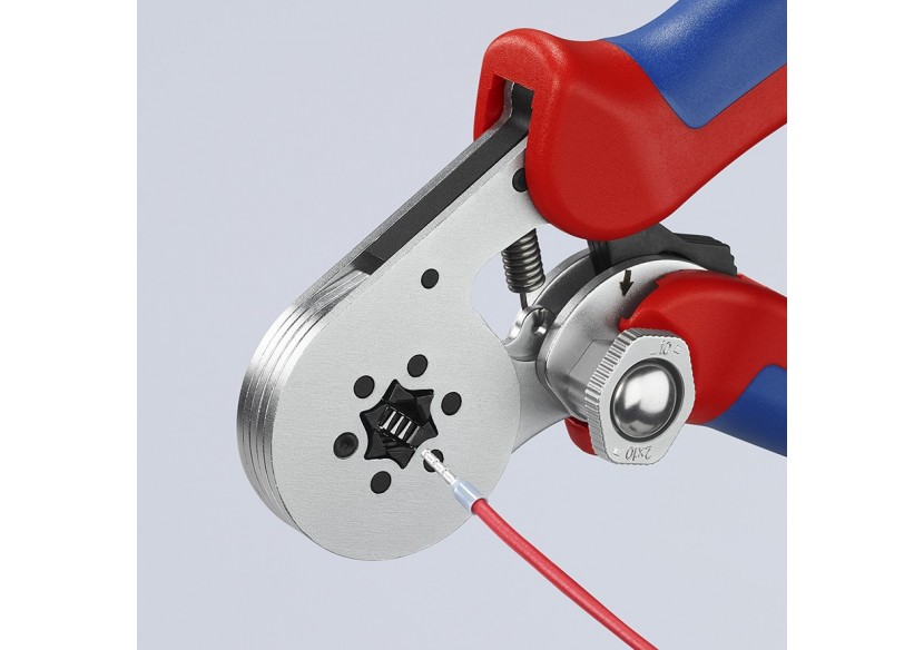 Pince à sertir automatique embouts de câble de 0,08 à 10mm2 - Chromée - Knipex - 975514