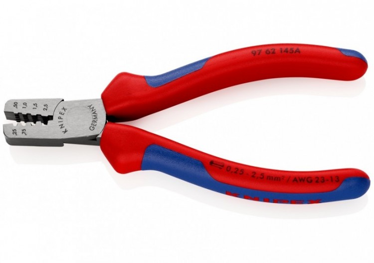Pince à sertir les embouts 145mm - Gainage bi-matière 0,25 - 2,5mm2 - Knipex - 9762145A 2