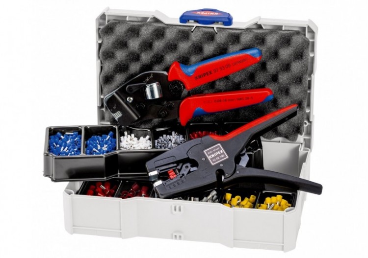 Coffret de sertissage : Embouts de câbles - Pince 97 53 09 - Pince 12 42 195 - Knipex - 979017