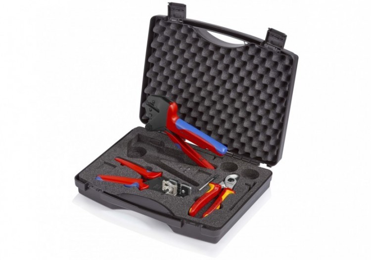 Mallette à outils pour le photovoltaïque dans un coffret avec plateau mousse - Knipex - 979103