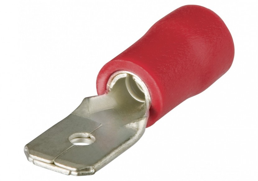 Cosses à languette isolées rouge 6,3 x 0,8mm / 0,5 - 1,0mm2 - 100 pièces - Knipex - 9799110