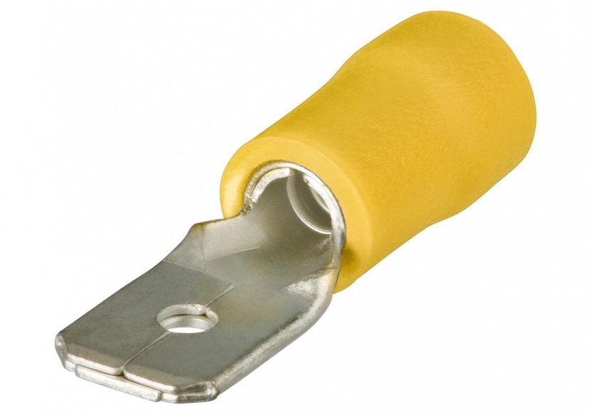Cosses à languette isolées jaune 6,3 x 0,8mm / 4 - 6mm2 - 100 pièces - Knipex - 9799112