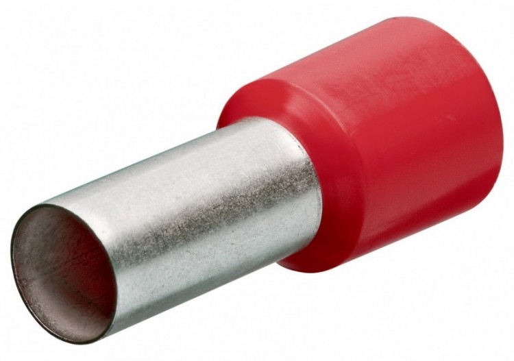 Embouts de câbles isolés rouge 10,0mm2 - longueur 22mm - 100 pièces - Knipex - 9799337