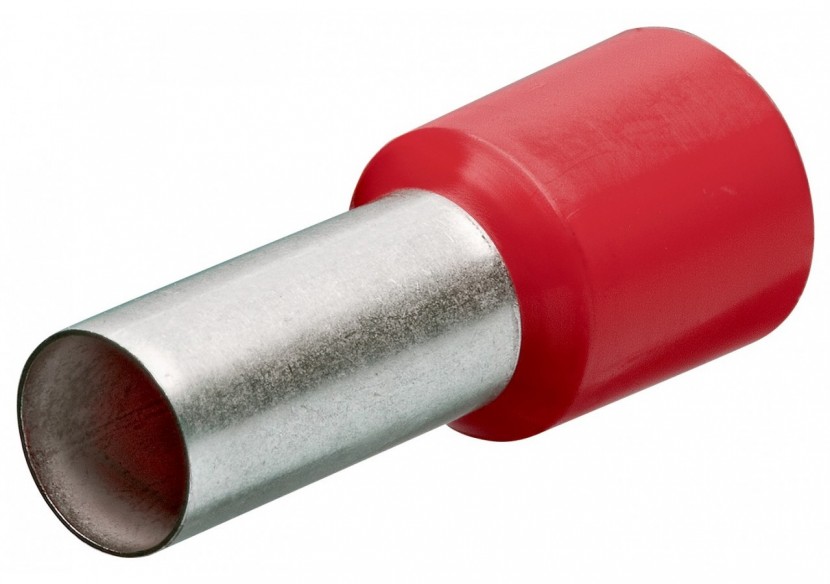 Embouts de câbles isolés rouge 10,0mm2 - longueur 22mm - 100 pièces - Knipex - 9799337