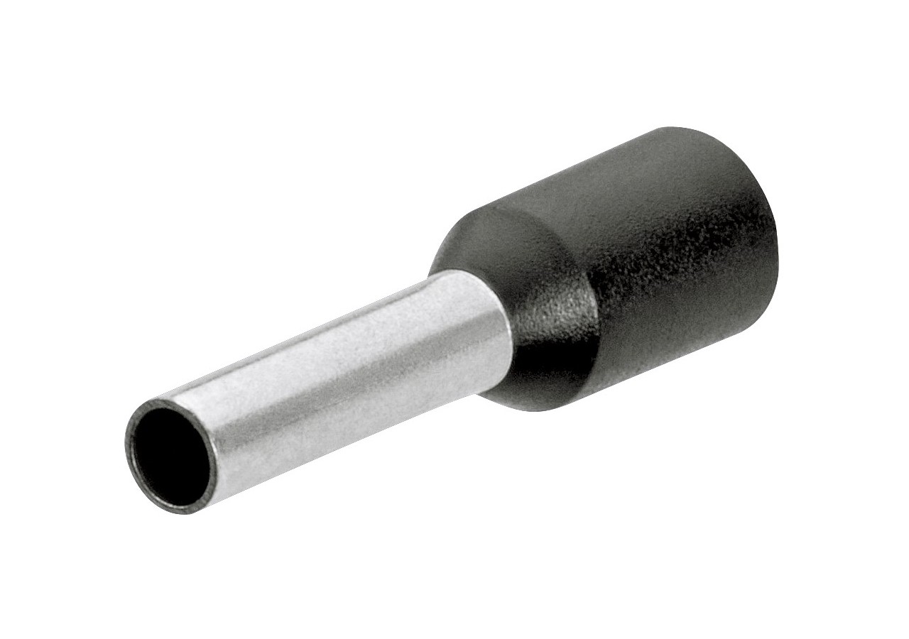 Embouts de câbles isolés noir 1,5mm2 - longueur 16mm - 200 pièces - Knipex - 9799353