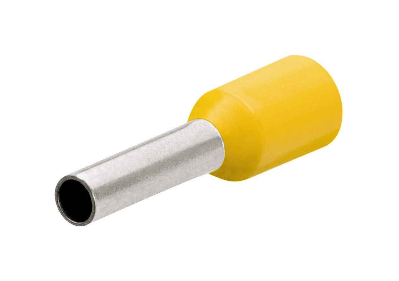 Embouts de câbles isolés jaune 6,0mm2 - longueur 26mm - 100 pièces - Knipex - 9799356