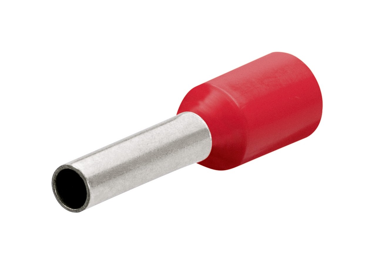 Embouts de câbles isolés rouge 10,0mm2 - longueur 28mm - 100 pièces - Knipex - 9799357