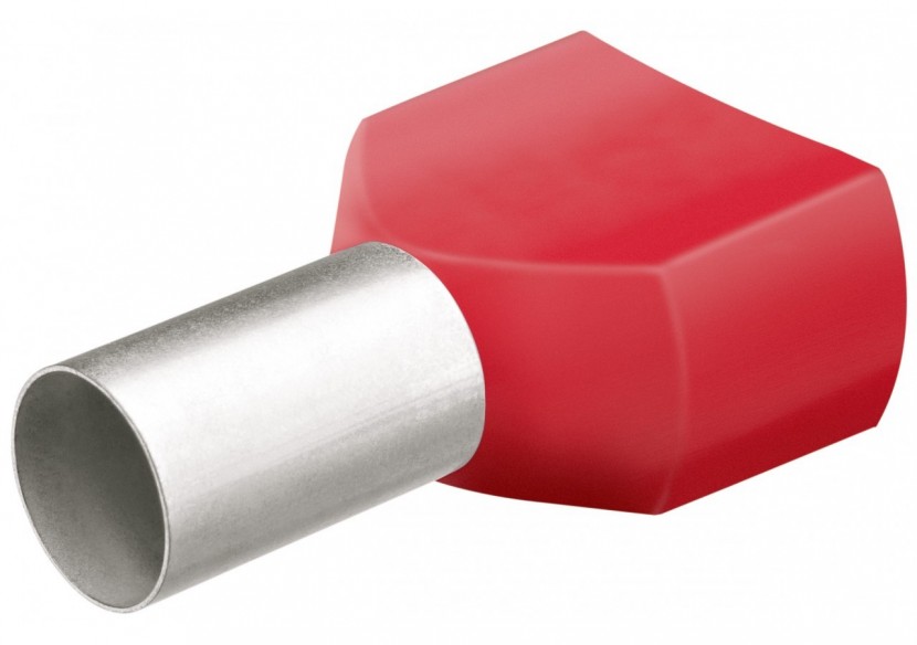 Embouts de câbles jumelés rouge isolés 2 x 1,0mm2 - 200 pièces - Knipex - 9799372