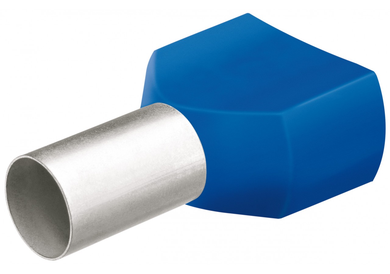 Embouts de câbles jumelés bleu isolés 2 x 2,5mm2 - 100 pièces - Knipex - 9799374