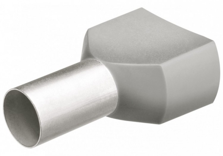 Embouts de câbles jumelés gris isolés 2 x 4,0mm2 - 100 pièces - Knipex - 9799375
