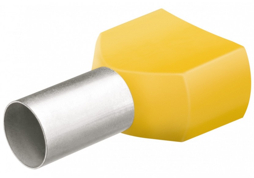 Embouts de câbles jumelés isolés jaune 2 x 6,0mm2 - 50 pièces - Knipex - 9799376