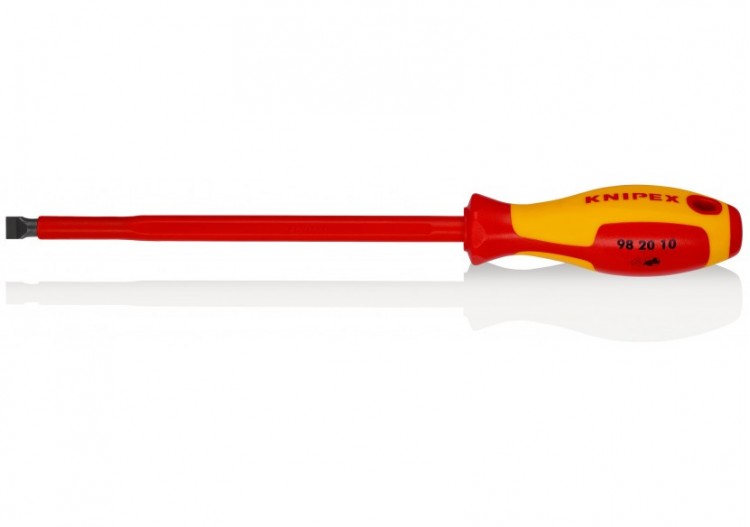 Tournevis plat - 10mm - Isolé 1000V - Longueur lame 200mm - Knipex - 982010
