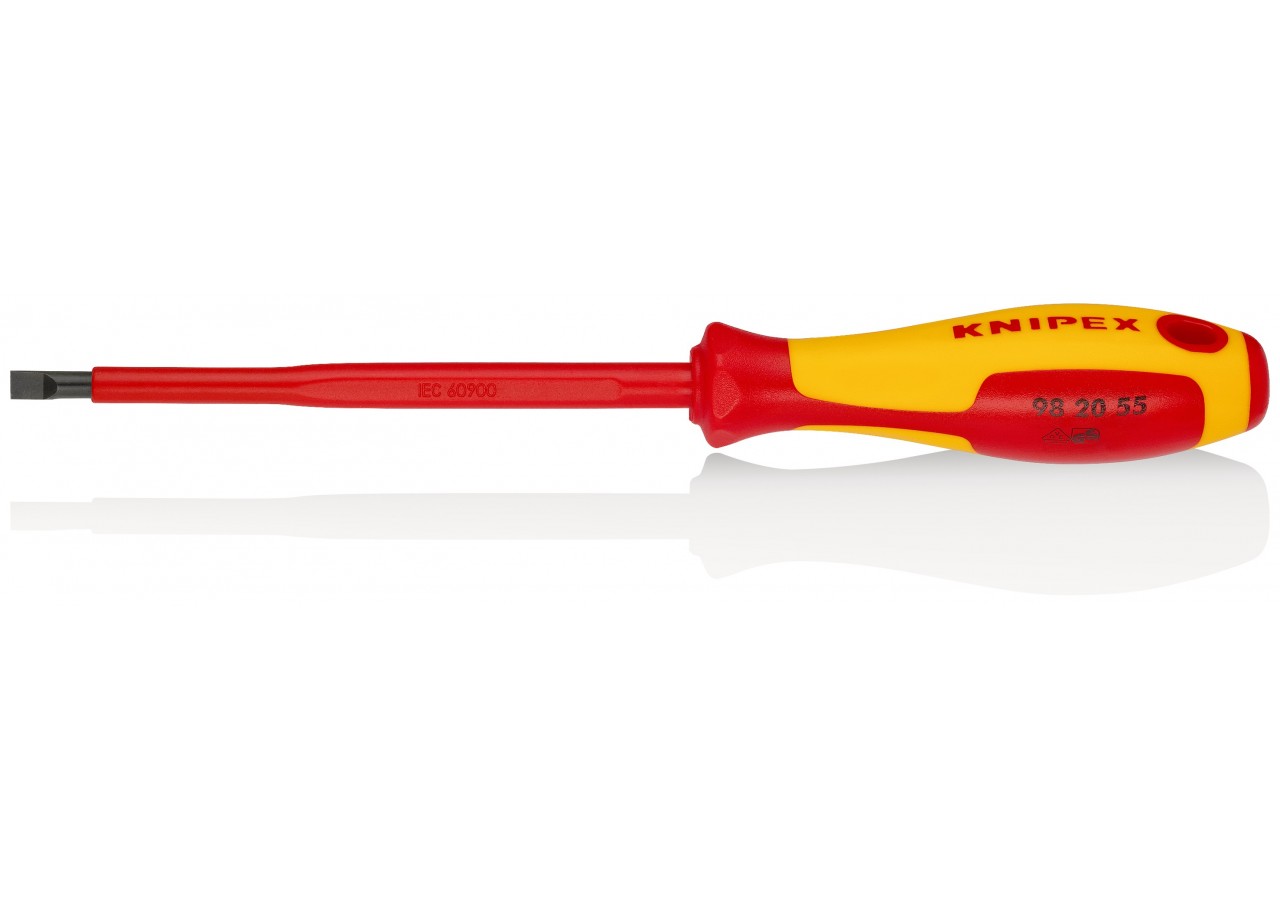 Tournevis plat - 5,5mm - Isolé 1000V - Longueur lame 125mm - Knipex - 982055
