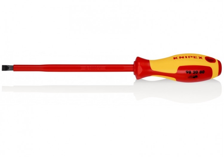 Tournevis plat - 8mm - Isolé 1000V - Longueur lame 175mm - Knipex - 982080