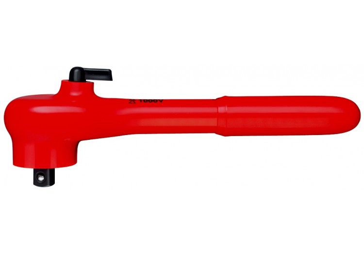 Clé à cliquet réversible - Carré mâle 3/8" - Isolée 1000V - Longueur 190mm - Knipex - 9831