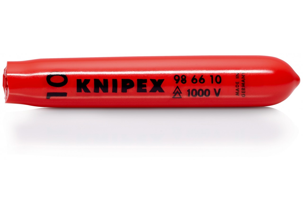 Embout de sécurité conique autobloquant 10mm - Longueur 80mm - Isolé 1000V - Knipex - 986610