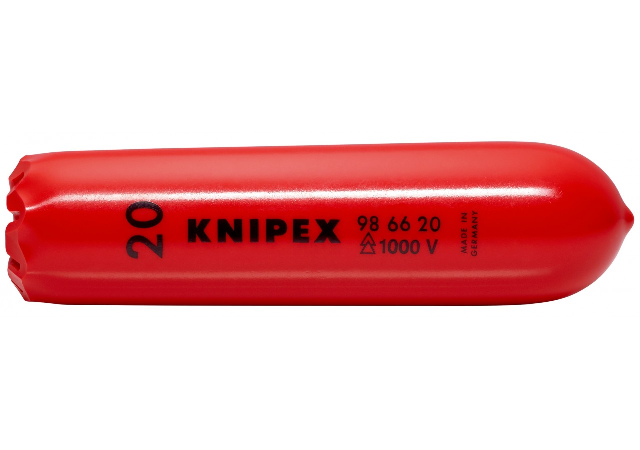 Embout de sécurité conique autobloquant 20mm - Longueur 100mm - Isolé 1000V - Knipex - 986620