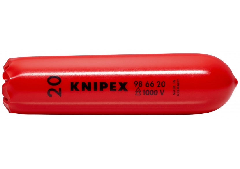 Embout de sécurité conique autobloquant 20mm - Longueur 100mm - Isolé 1000V - Knipex - 986620