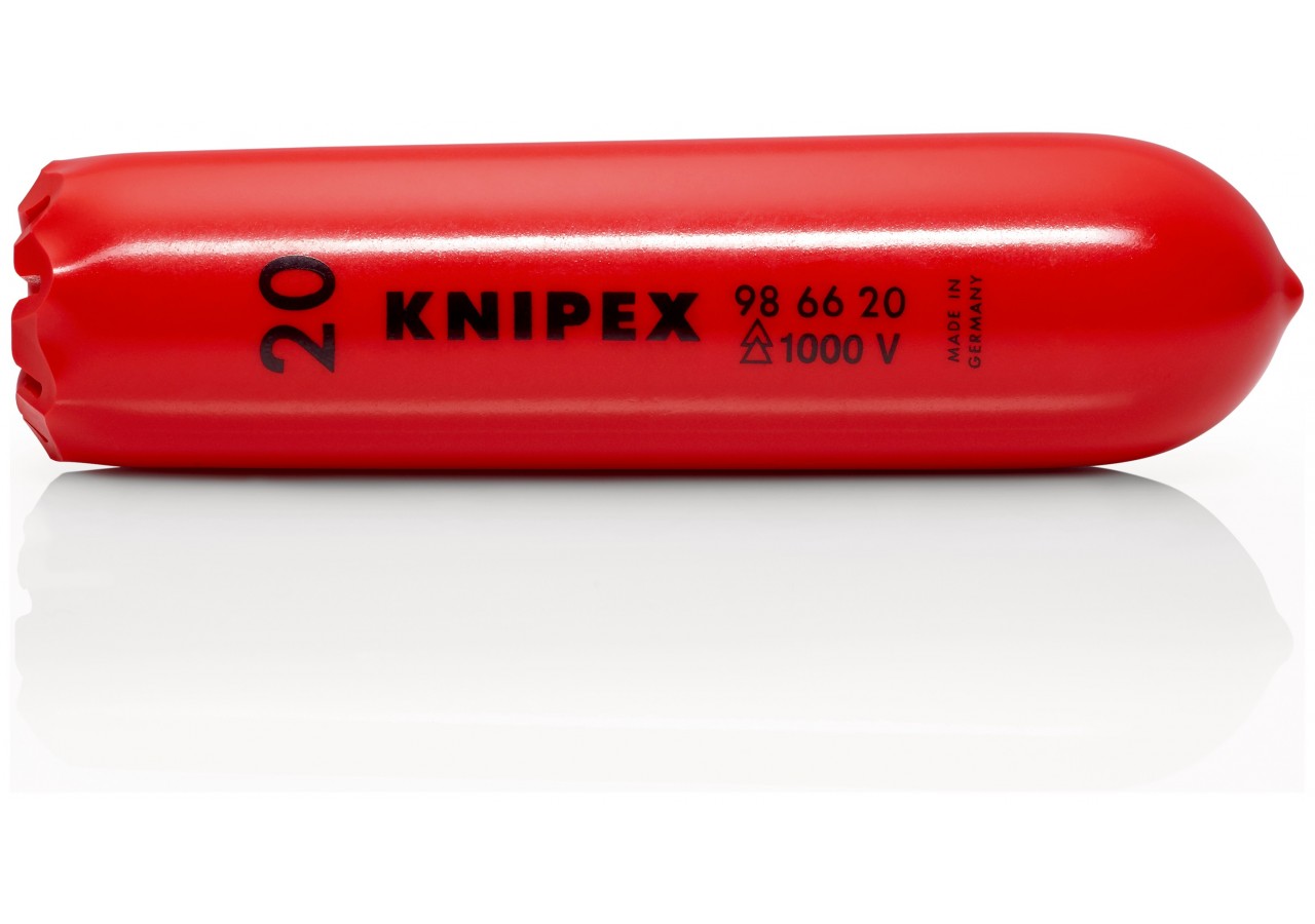 Embout de sécurité conique autobloquant 20mm - Longueur 100mm - Isolé 1000V - Knipex - 986620