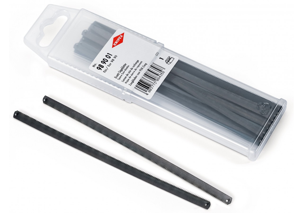 Lame de scie pour scie PUK® 98 90 - Pour métal et bois - 25 dents par pouce - Knipex - 989001