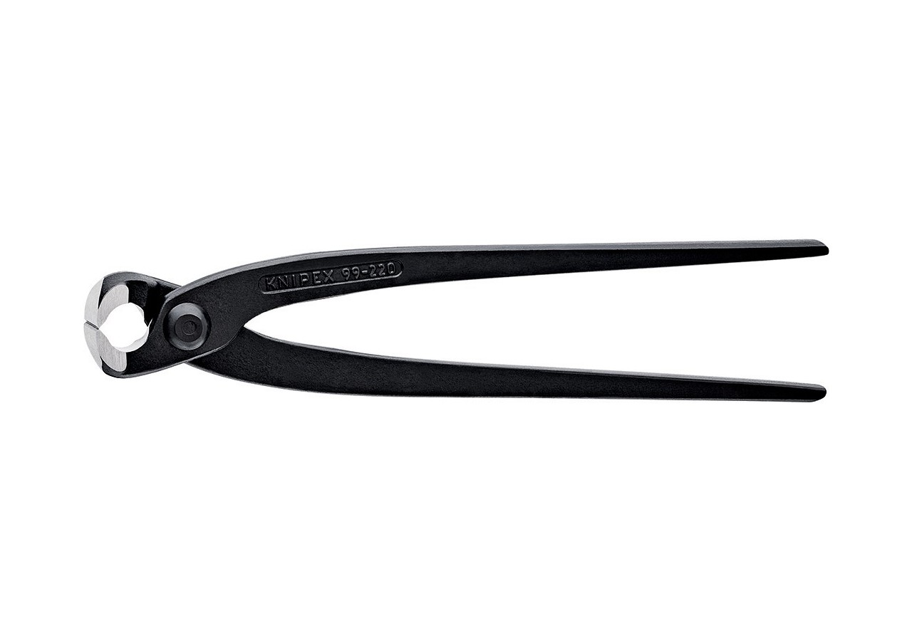 Tenaille russe 220mm noire - Tête polie - Capacité de coupe 2,4mm - Knipex - 9900220