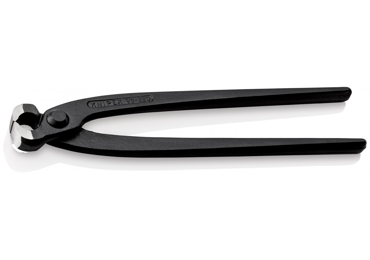 Tenaille russe 220mm noire - Tête polie étroite 12mm - Capacité de coupe 2,4mm - Knipex - 9900220K12