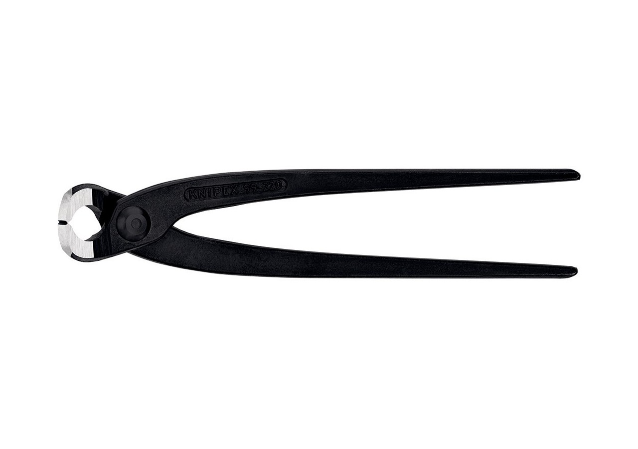 Tenaille russe 220mm noire - Tête polie étroite 12mm - Capacité de coupe 2,4mm - Knipex - 9900220K12