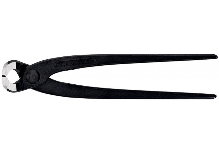 Tenaille russe 220mm noire - Tête polie étroite 12mm - Capacité de coupe 2,4mm - Knipex - 9900220K12 Tenaille russe 220mm noire - Tête polie étroite 12mm - Capacité de coupe 2,4mm - Knipex - 9900220K12