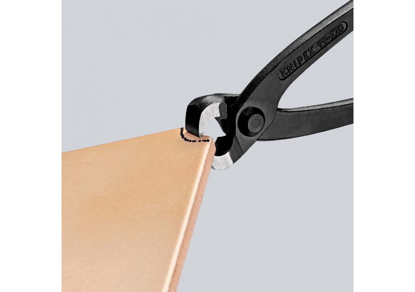 Tenaille russe 220mm noire - Tête polie étroite 12mm - Capacité de coupe 2,4mm - Knipex - 9900220K12 Tenaille russe 220mm noire - Tête polie étroite 12mm - Capacité de coupe 2,4mm - Knipex - 9900220K12
