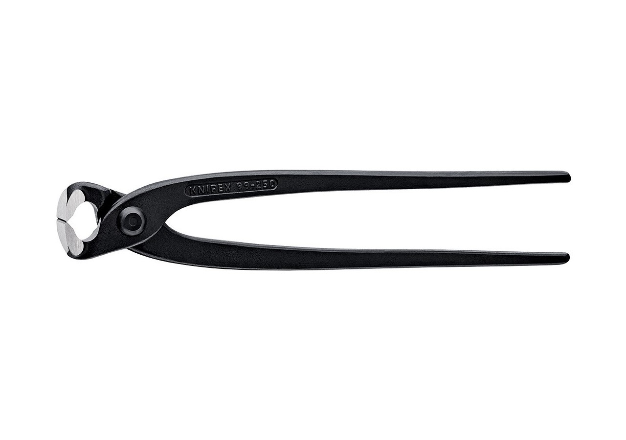 Tenaille russe 250mm noire - Tête polie - Capacité de coupe 2,4mm - Knipex - 9900250