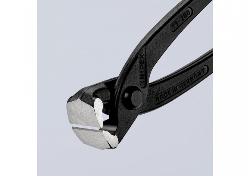 Tenaille russe 280mm noire - Tête polie - Capacité de coupe 2,8mm - Knipex - 9900280