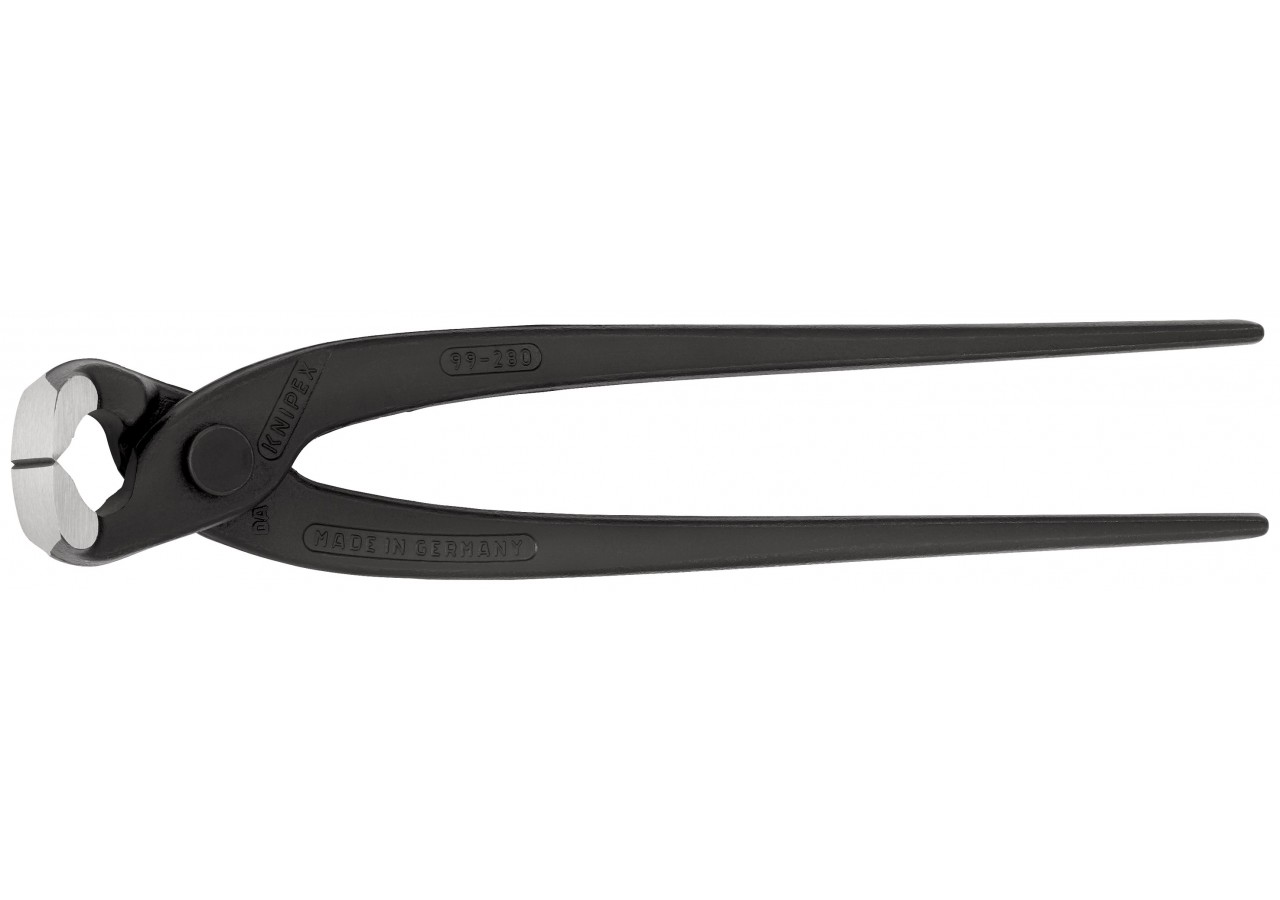 Tenaille russe 280mm noire - Tête polie - Capacité de coupe 2,8mm - Knipex - 9900280