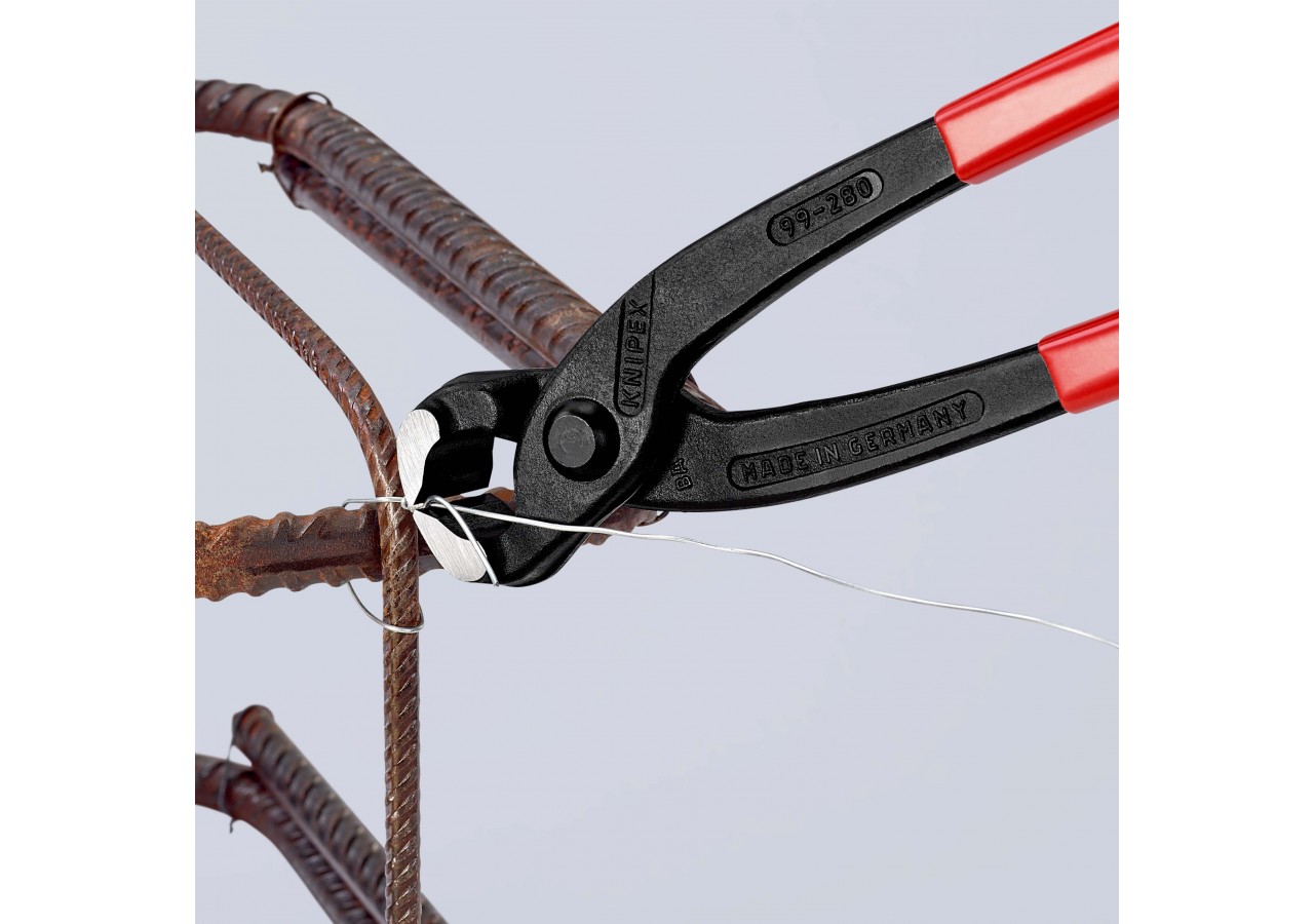 Tenaille russe 280mm - Gainée PVC - Tête polie - Capacité 2,8mm - Knipex - 9901280