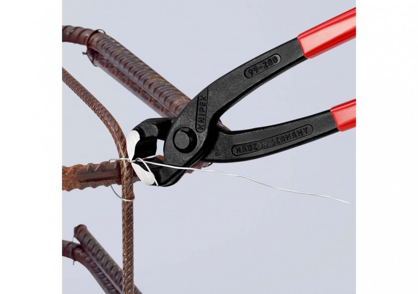 Tenaille russe 280mm - Gainée PVC - Tête polie - Capacité 2,8mm - Knipex - 9901280