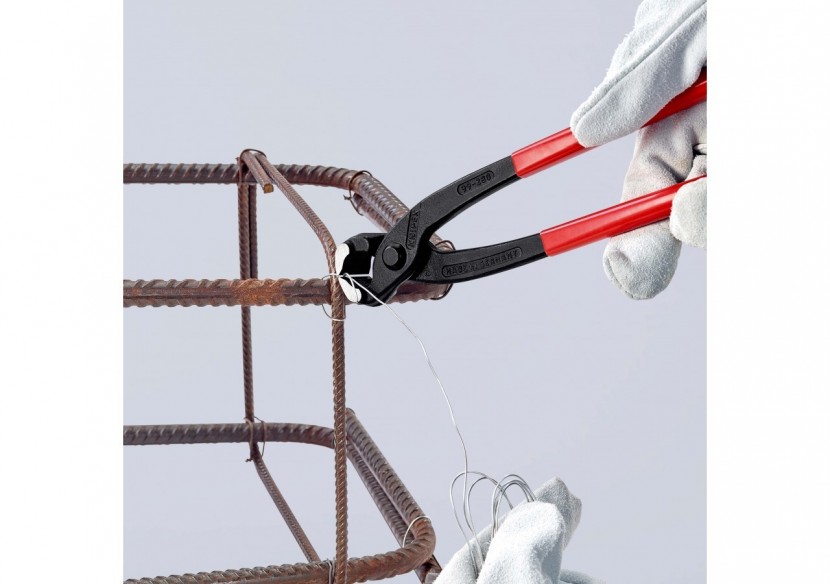 Tenaille russe 280mm - Gainée PVC - Tête polie - Capacité 2,8mm - Knipex - 9901280