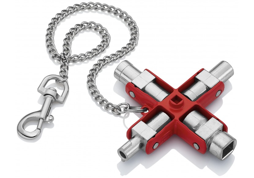 Clé universelle pour toutes les armoires et systèmes de fermeture - 90mm - Knipex - 001106