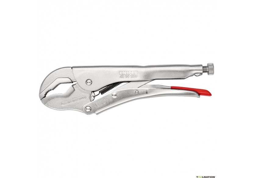 Pince-étau universelle 250mm - Becs double prisme max. 36mm - Zinguée brillante - Knipex - 4114250