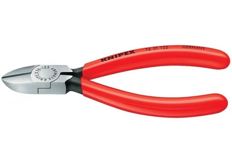 Pince coupante de côté pour électromécanicien 125mm - Gainage PVC - Knipex - 7601125