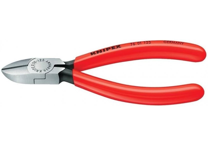 Pince coupante de côté pour électromécanicien 125mm - Gainage PVC - Knipex - 7601125