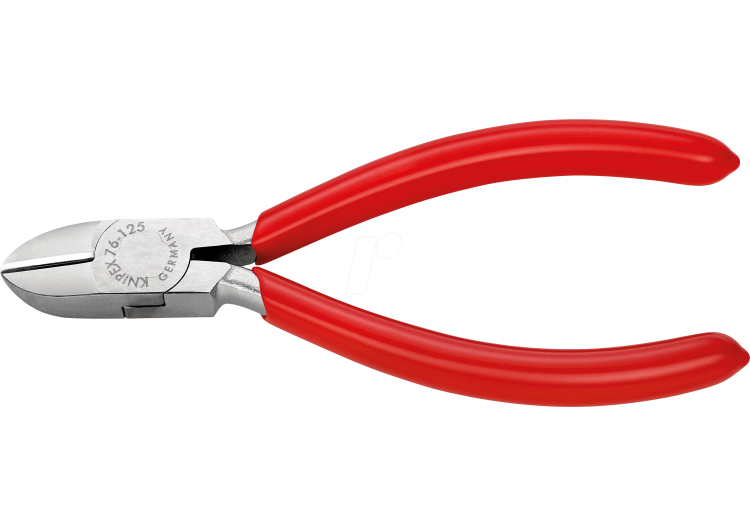 Pince coupante de côté pour électromécanicien 125mm - Gainage PVC - Chromée - Knipex - 7603125